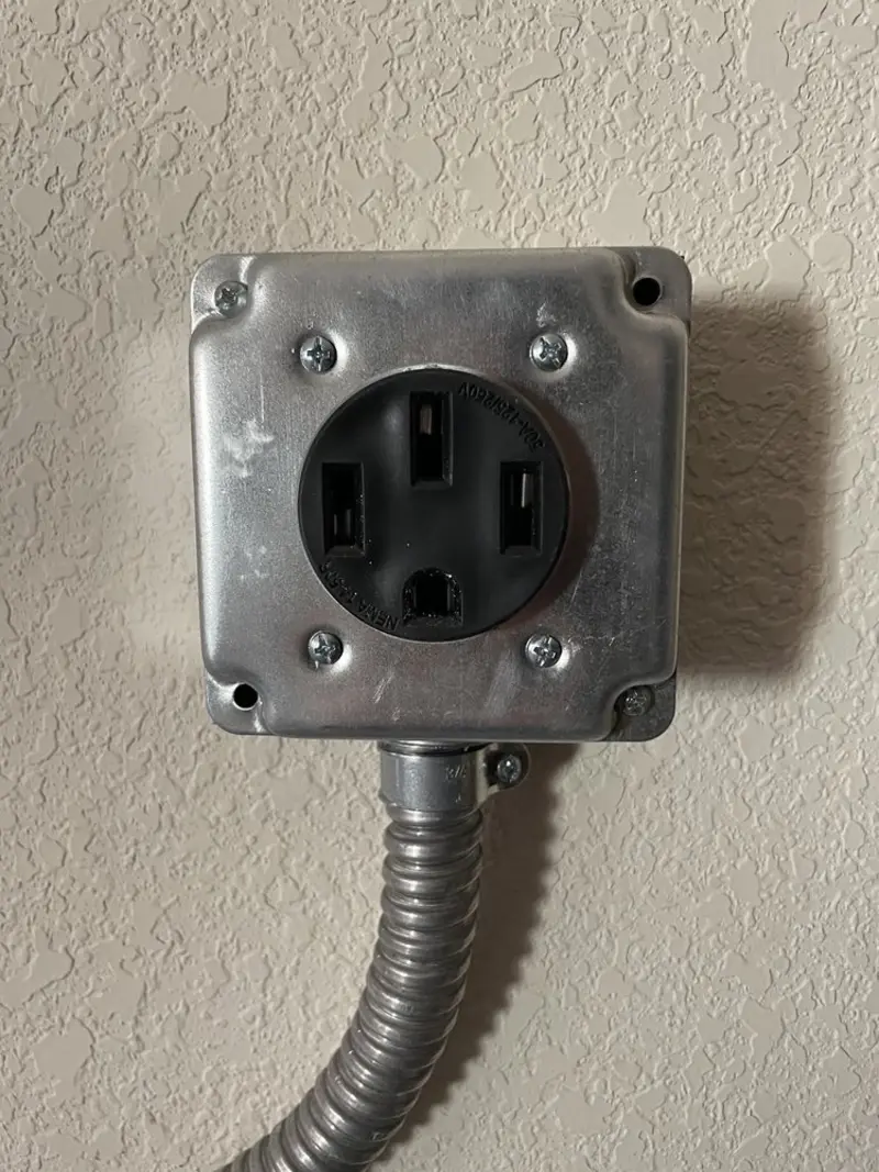 NEMA 14-50 outlet installed for Electrical Panel Upgrade in Goodland